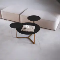 DECOCASA - Kit mesas Domenica Negro 61.8x82.8x45 cm