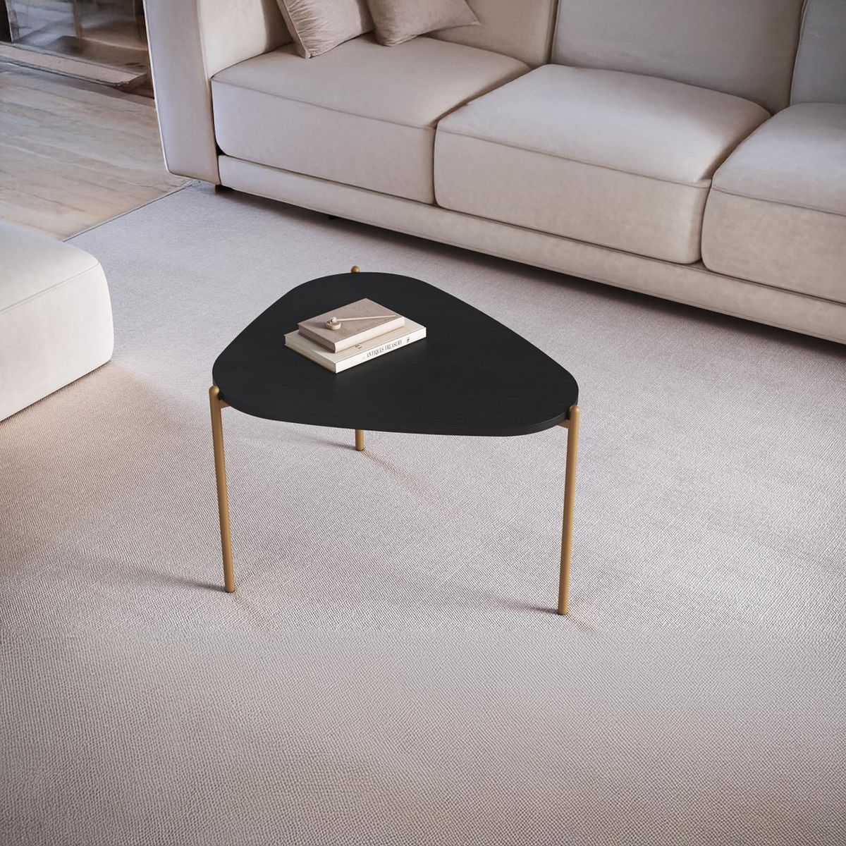 DECOCASA - Kit mesas Bruna Negro 76.8x70.1x30.8 cm