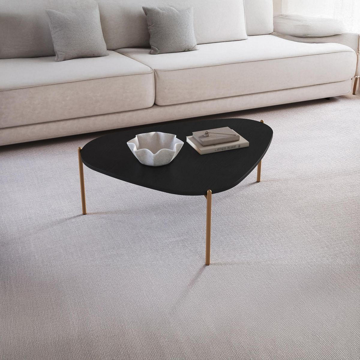 DECOCASA - Kit mesas Bruna Negro 76.8x70.1x30.8 cm