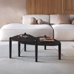 DECOCASA - Kit mesas Giorgia Negro 84.4x67.9x33 cm