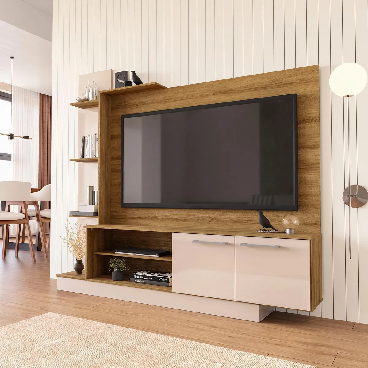 VEKKAHOME - Home TV 55 " Reina Beige 166x155x32 cm