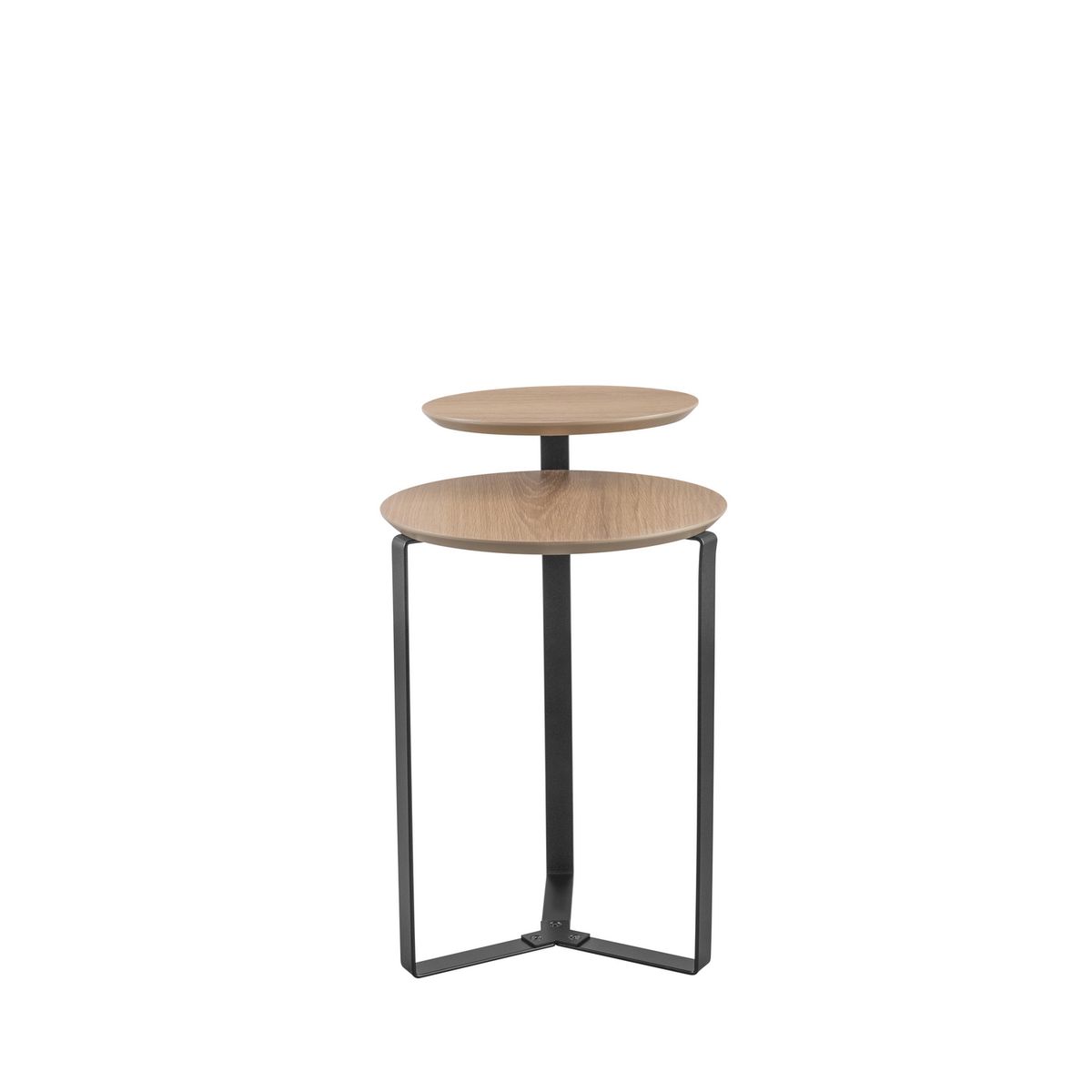 DECOCASA - Mesa lateral Domenica Café 45.8x55.1x43.9 cm