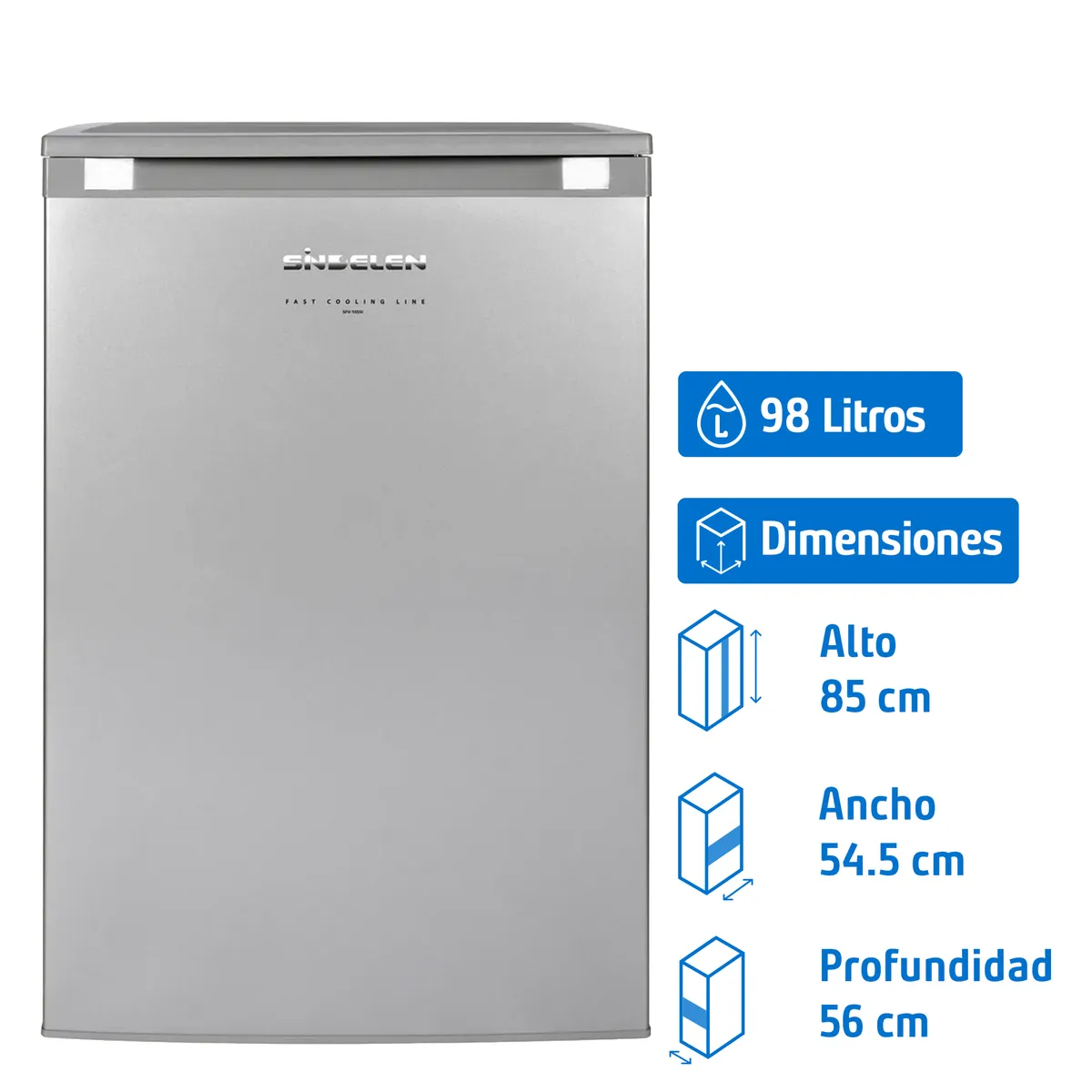 SINDELEN - Freezer Vertical 98 Litros SFV-105SI