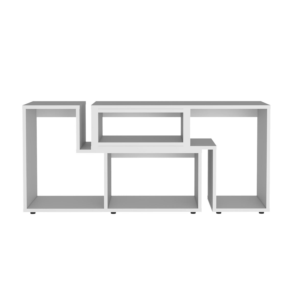 TUHOME - Rack TV 40 " Beijing Blanco 160x54.5x35.3 cm