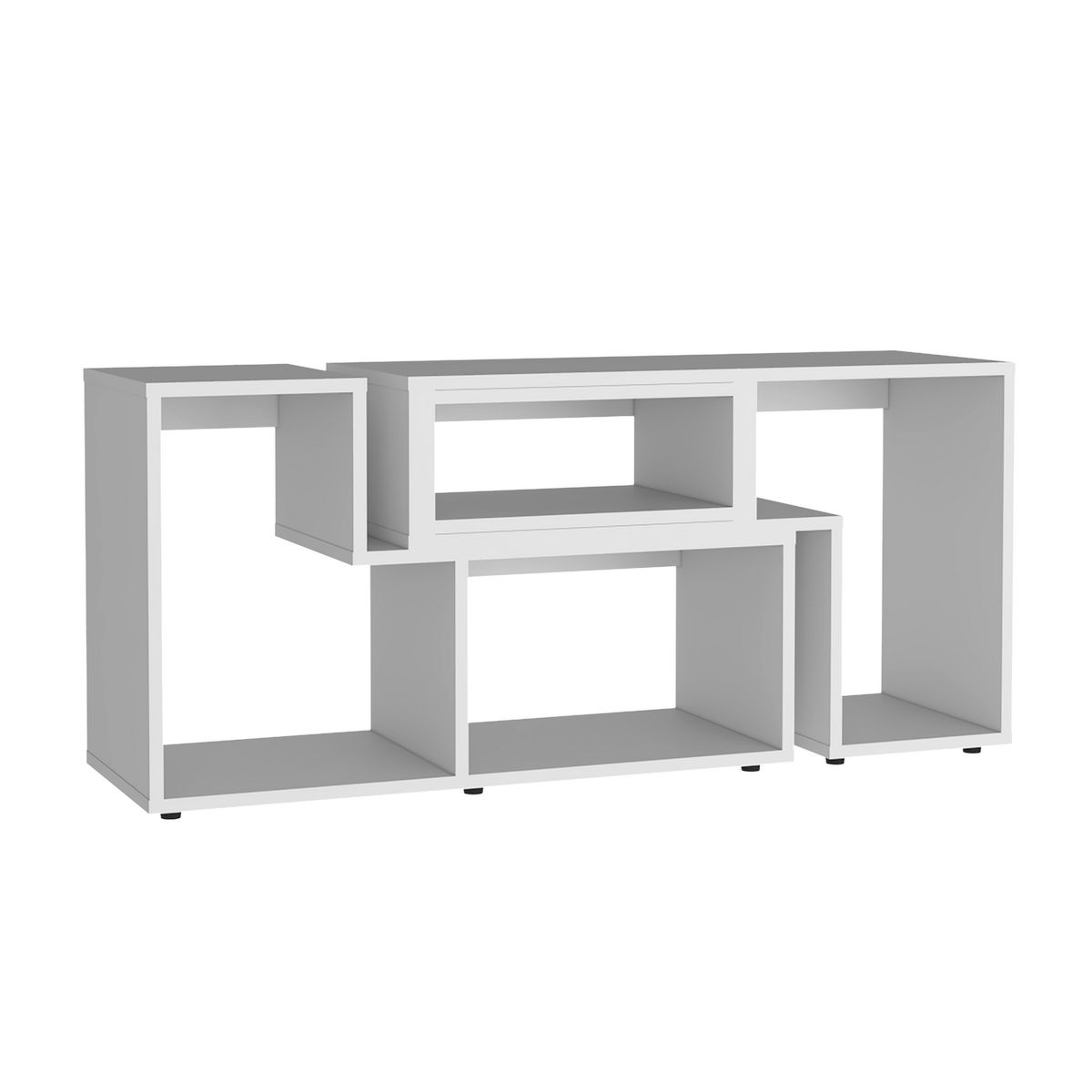 TUHOME - Rack TV 40 " Beijing Blanco 160x54.5x35.3 cm