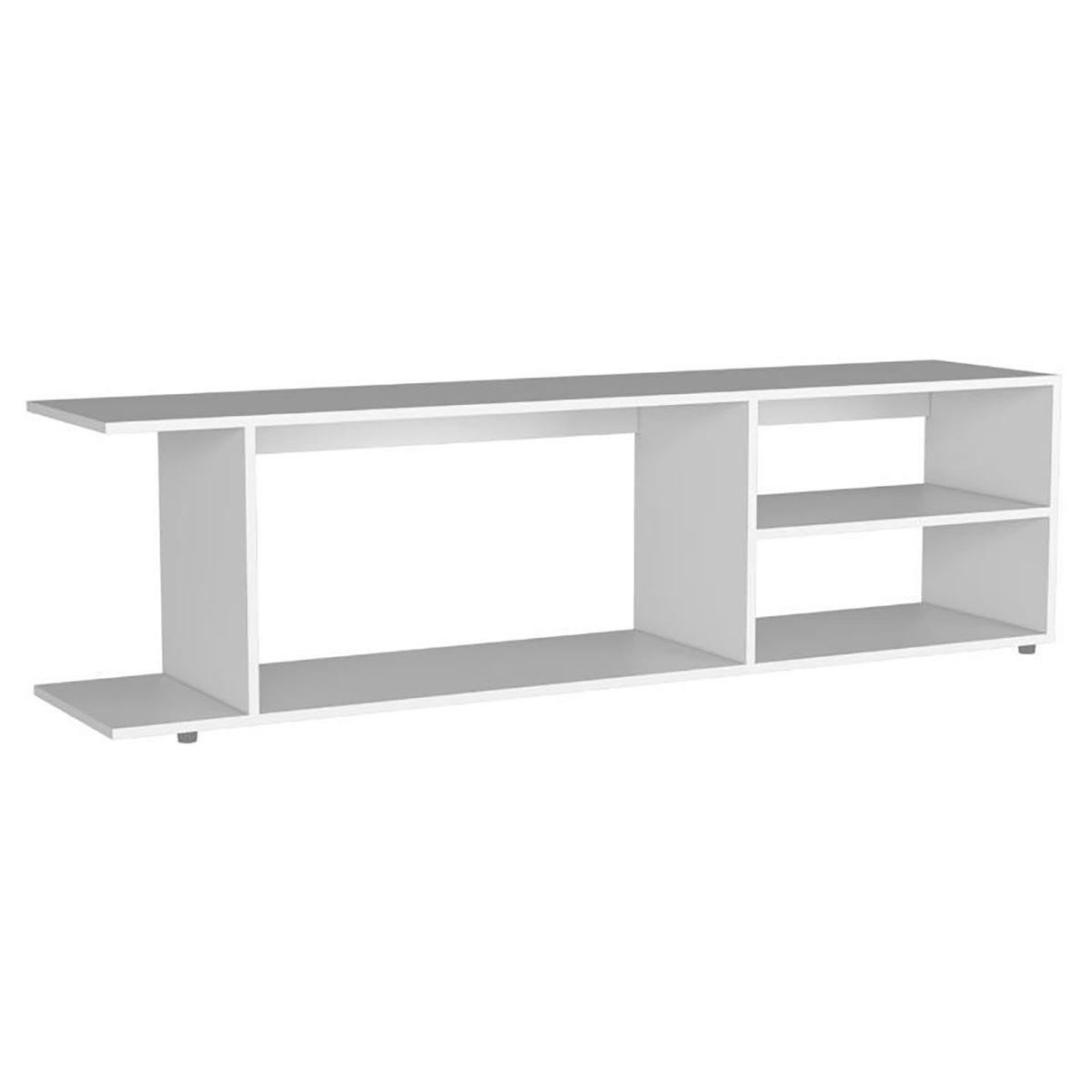 TUHOME - Rack TV 70 " Goodwood Blanco 120.3x45.4x34.9 cm