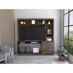 TUHOME - Estante TV 55 " Cantabria COÑAC 180x180x40 cm