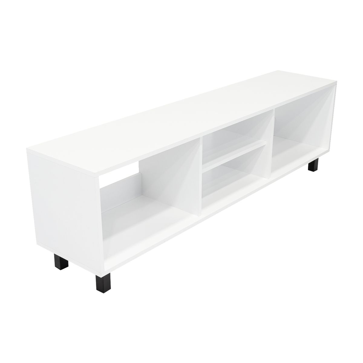 TUHOME - Rack TV 70 " Tunez Blanco 160x47.5x35 cm