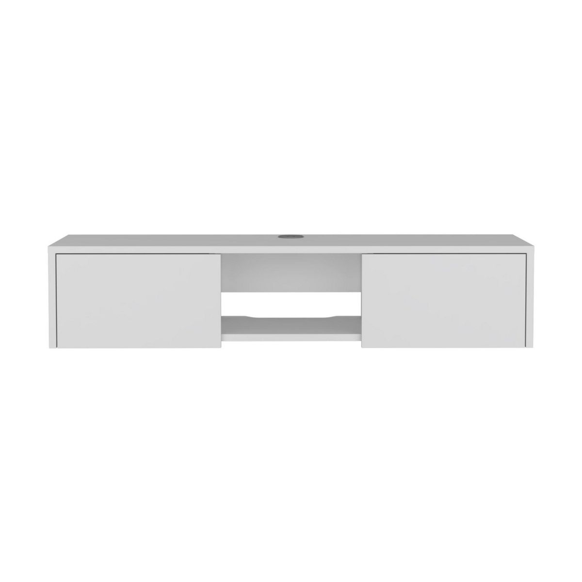 TUHOME - Panel TV 49 " Glen Blanco 125.1x26.8x29.7 cm