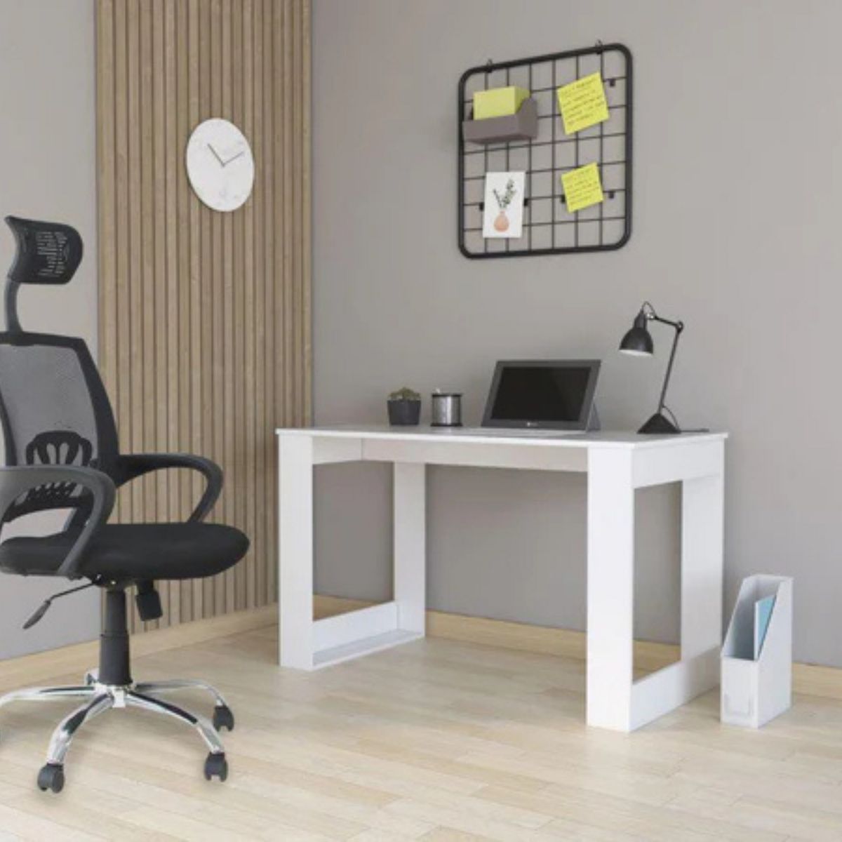 TUHOME - Escritorio Oviedo Blanco 120x73x60 cm