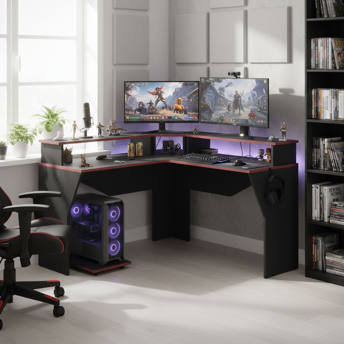 TUHOME - Escritorio Guma Wengue 127.9x88.5x127.9 cm