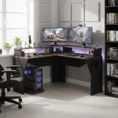 TUHOME - Escritorio Guma Wengue 127.9x88.5x127.9 cm