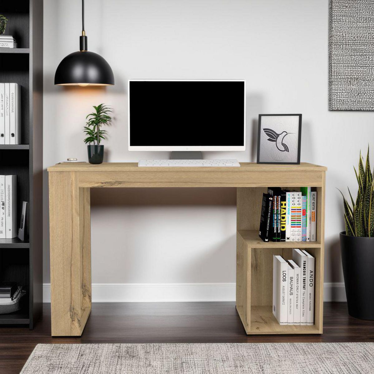 TUHOME - Escritorio Astana Miel 120x73.5x50 cm