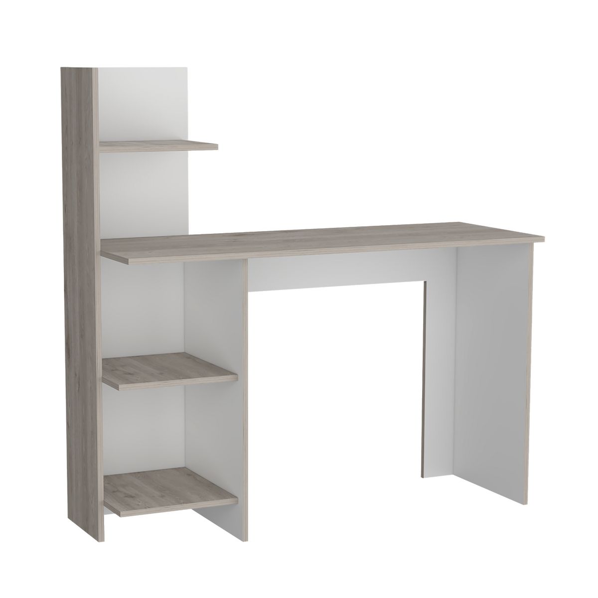 TUHOME - Escritorio Vilna Bardolino y blanco 120x120x45 cm