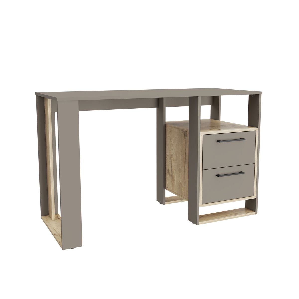TUHOME - Escritorio Verlot Duna y taupe 120x75x52 cm