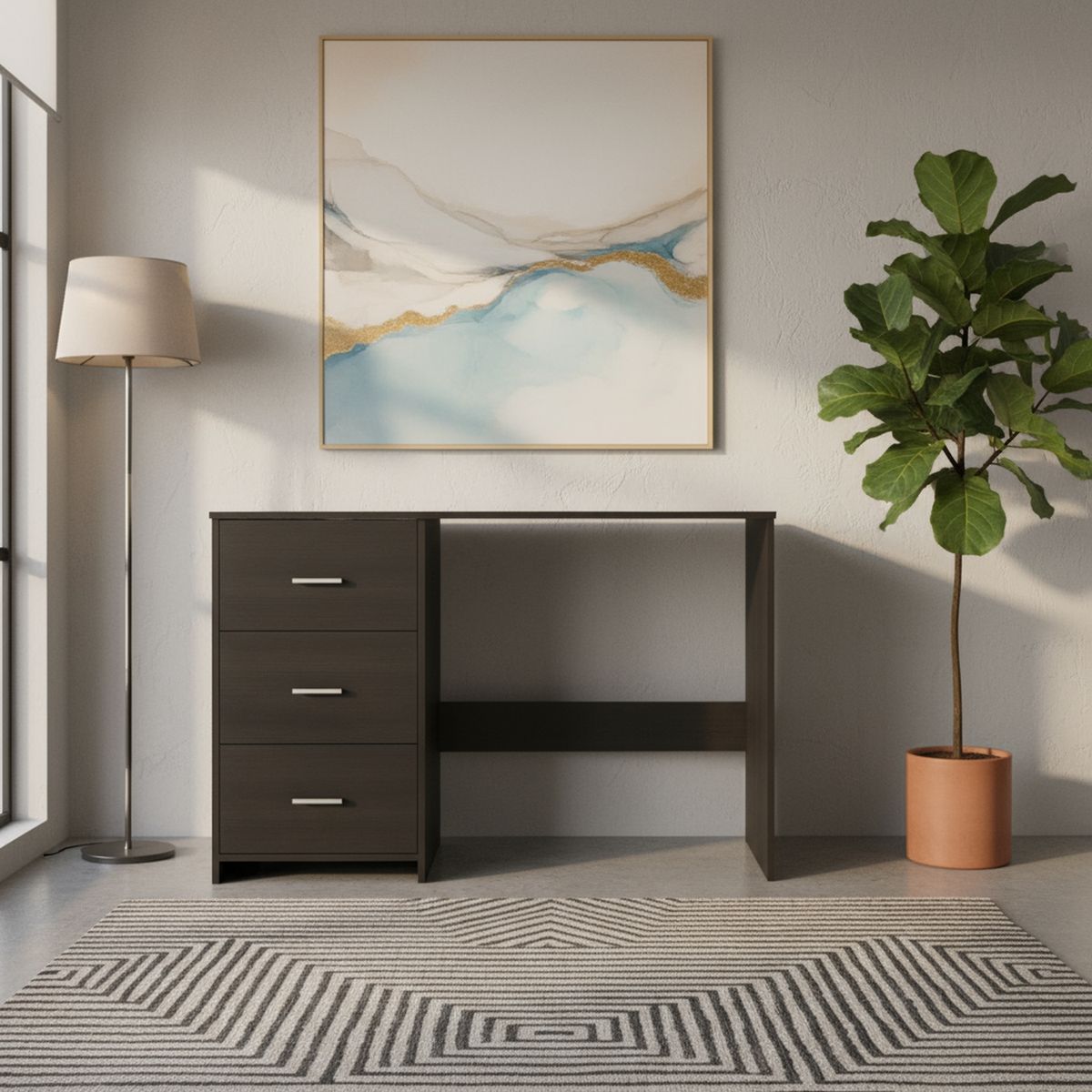 TUHOME - Escritorio Eco Wengue 120.8x76.2x42.1 cm