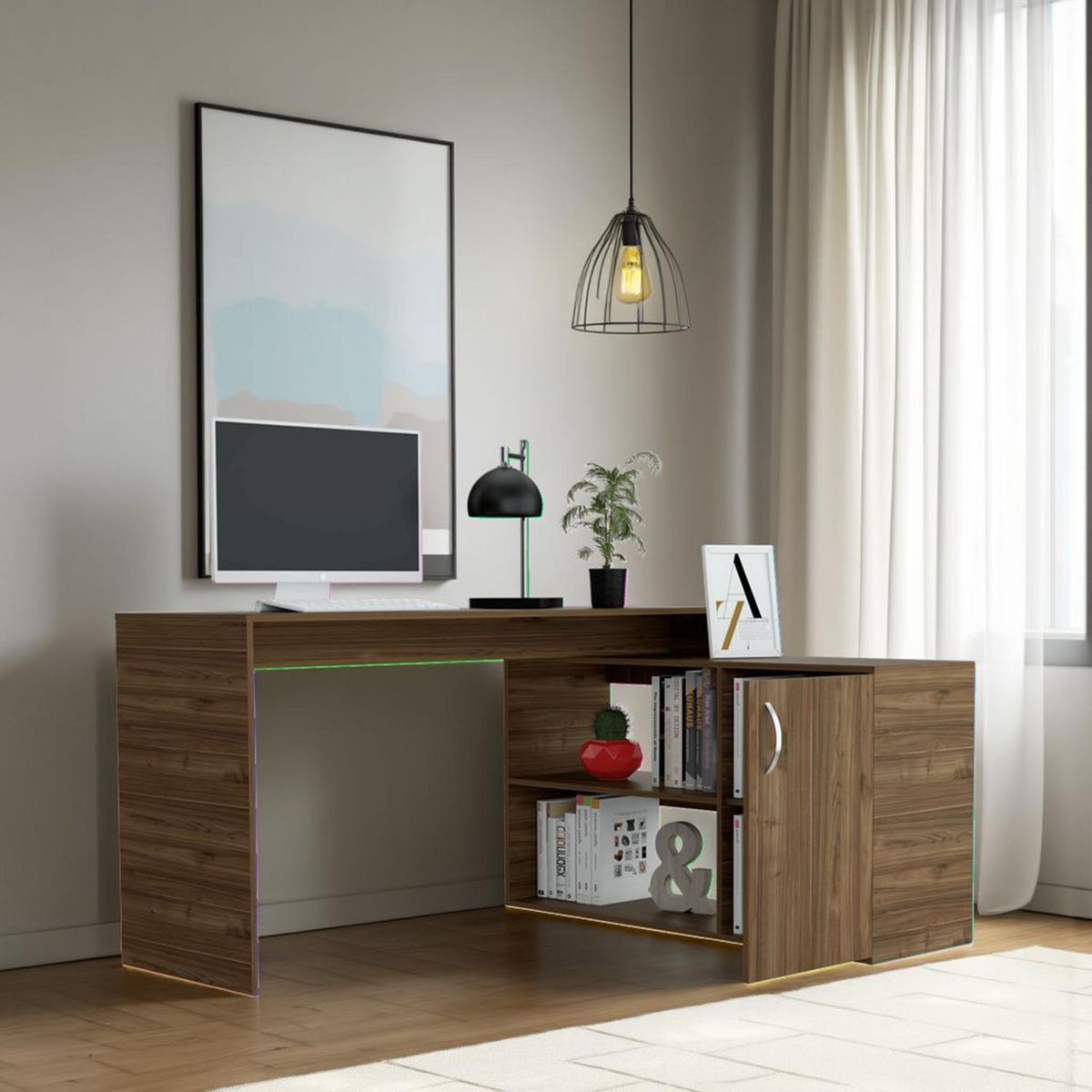 TUHOME - Escritorio Axis Gales 151.5x76.5x116.5 cm