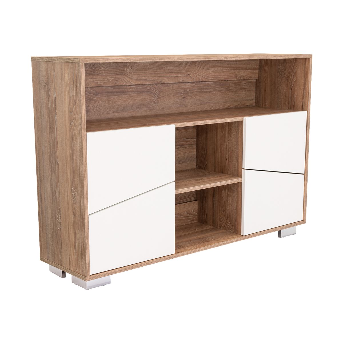 TUHOME - Arrimo Fraktal Miel y blanco 120.3x32.6x82 cm