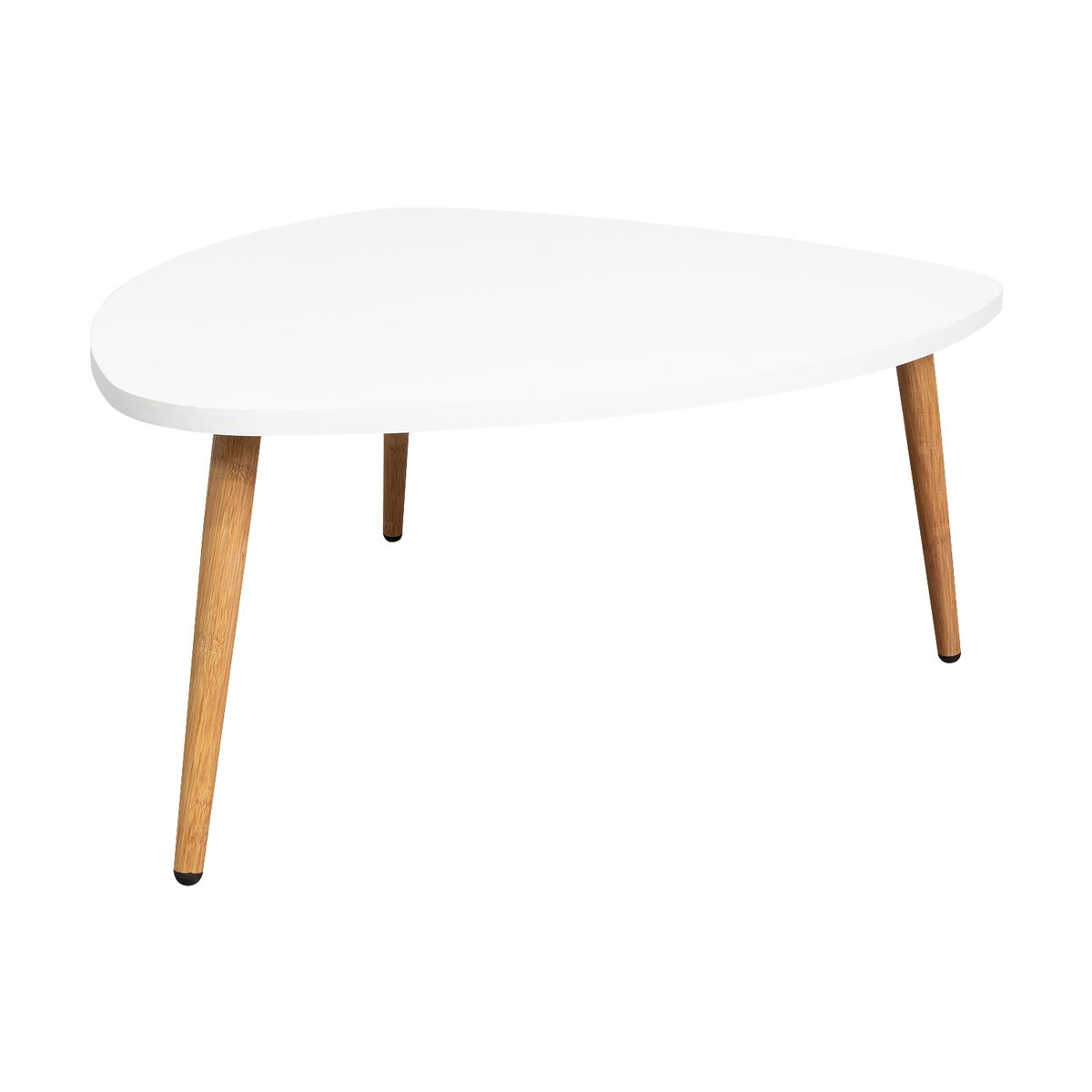 TUHOME - Mesa de centro Narvik Blanco 74.1x61.5x31.5 cm