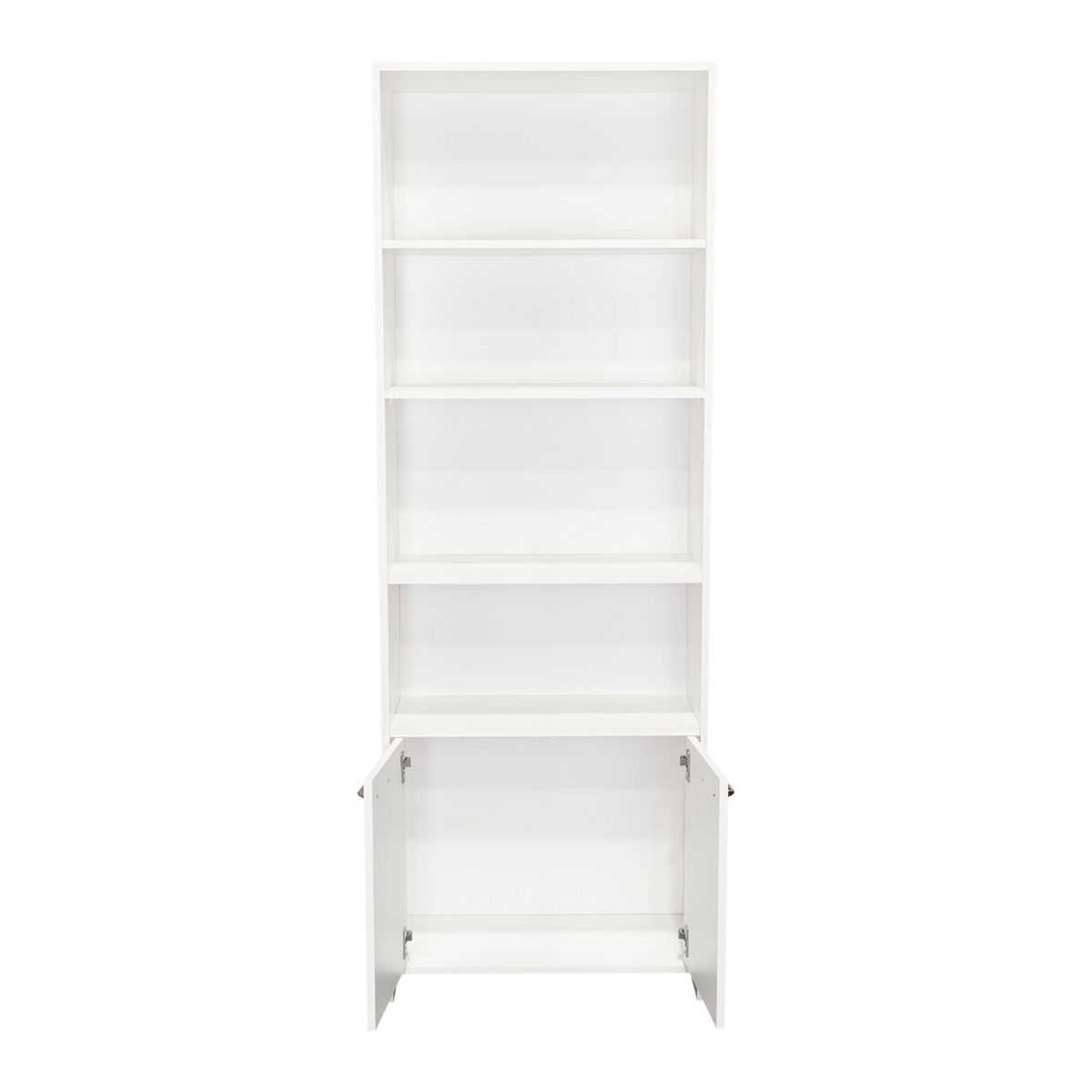 TUHOME - Biblioteca Eco 2 Puertas Aglomerado 5 Nivel(es) 26x180x63 cm Blanco