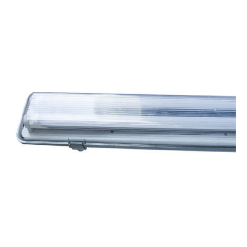 MEGABRIGHT - Hermético Estanco LED 2x18W, 120cms, 6000K incluye tubos