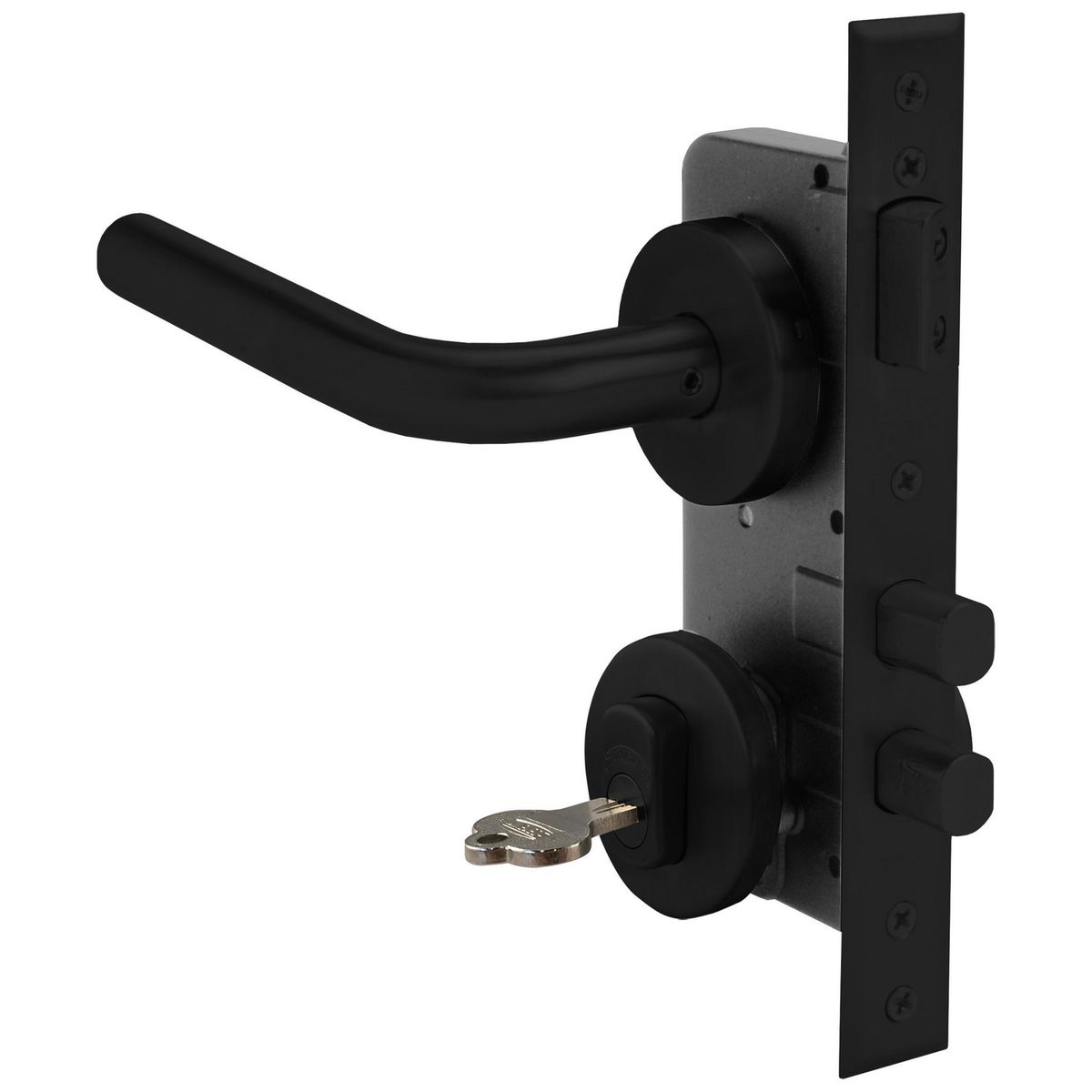 SCANAVINI - Cerradura embutida Cerradura de acceso Manilla Embutida Negro Manilla