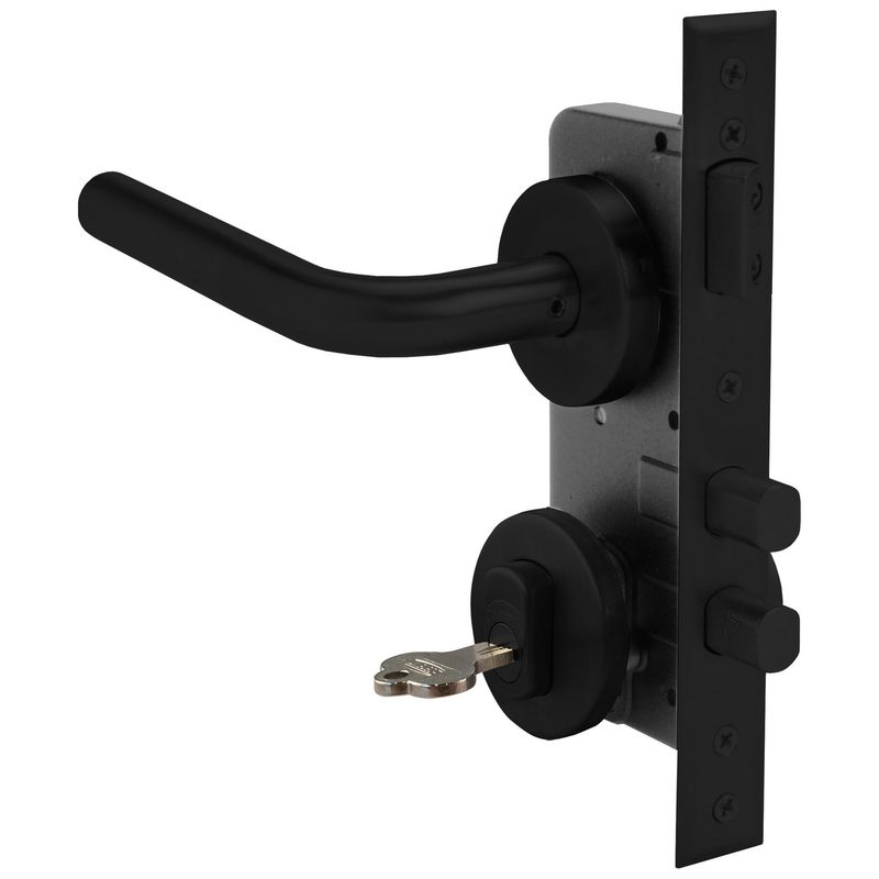 SCANAVINI - Cerradura embutida Acceso Manilla Embutida Negro Manilla