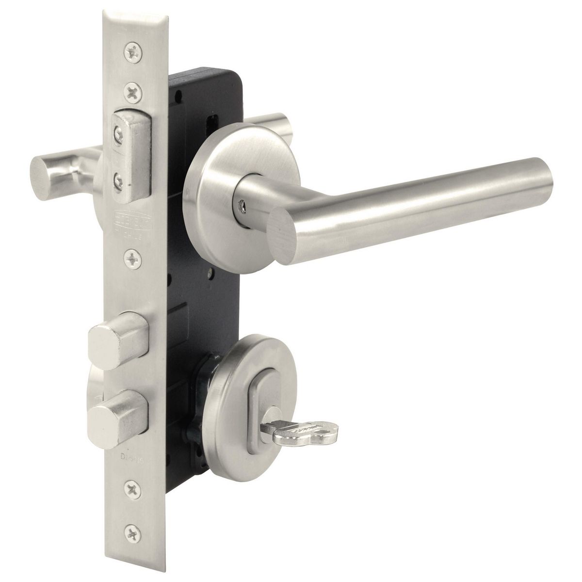 SCANAVINI - Cerradura embutida Cerradura de acceso Manilla Embutida Gris Manilla