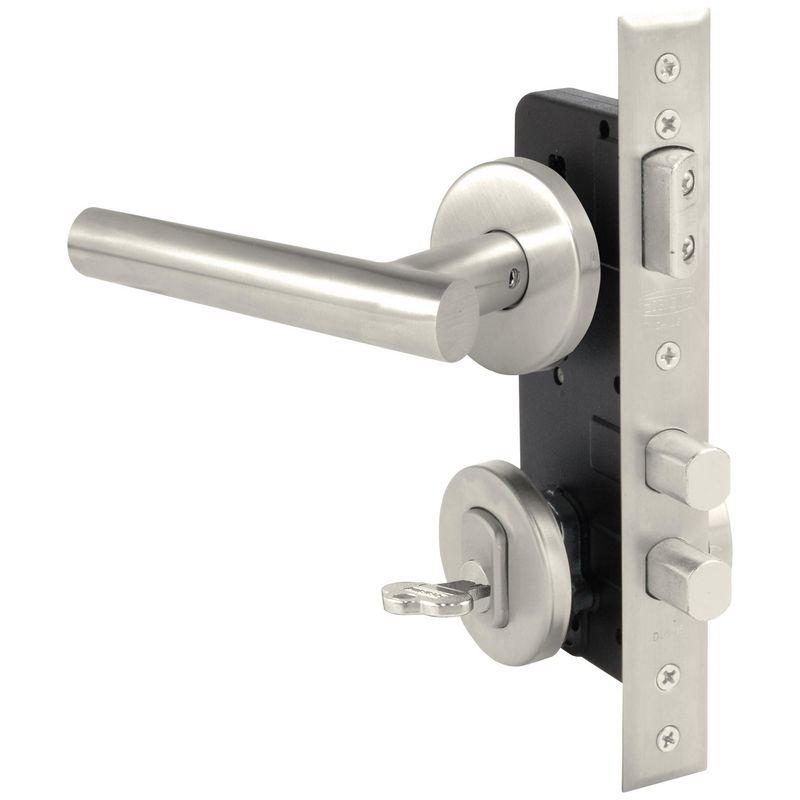 SCANAVINI - Cerradura embutida Patio Manilla Embutida Gris Manilla