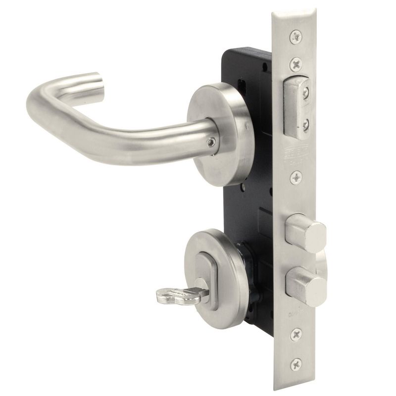 SCANAVINI - Cerradura embutida Acceso Manilla Embutida Gris Manilla
