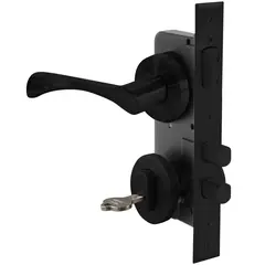 SCANAVINI - Cerradura embutida Cerradura de acceso Manilla Embutida Negro Manilla