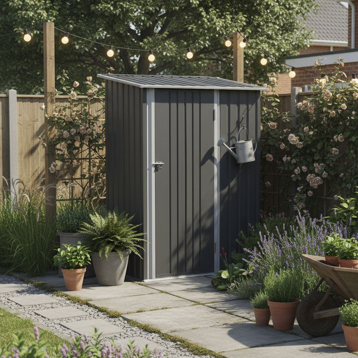 EL BARCO - Bodega Jardín SH2009 Gris 189x142x84 cm