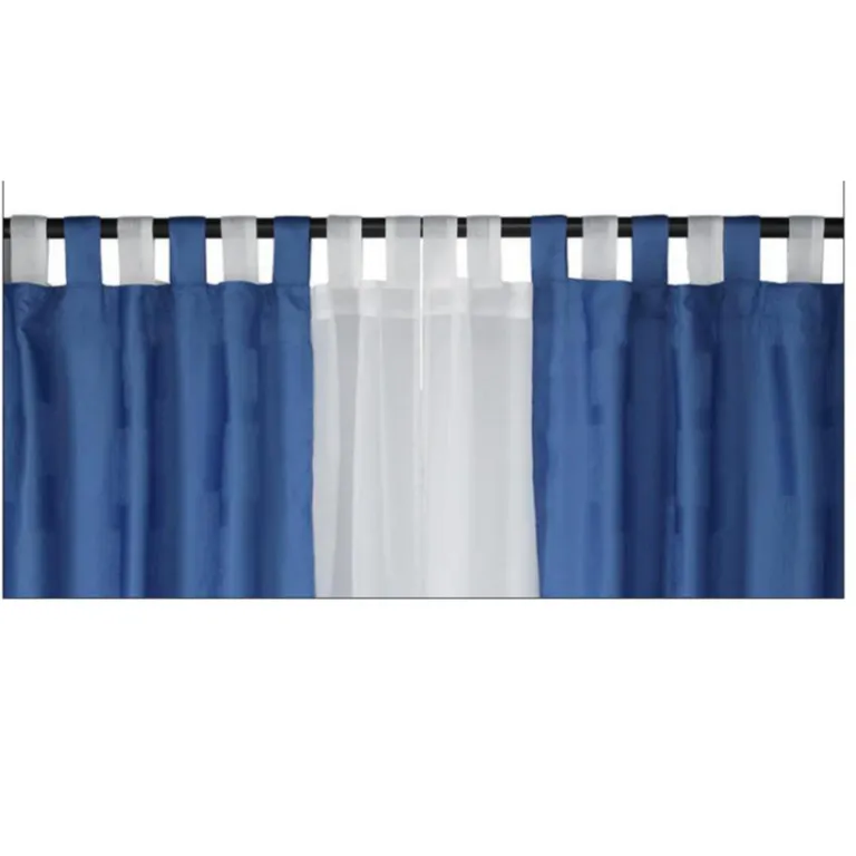 CHANTILLY Set Cortina Tela 140x220 cm Azul