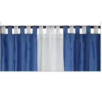 Set Cortina Tela 140x220 cm Azul