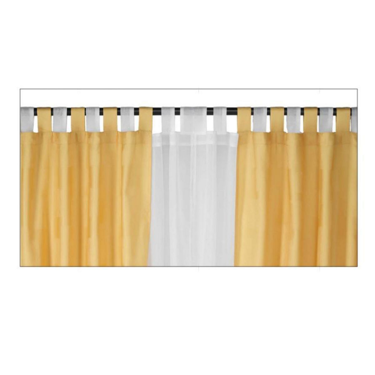 CHANTILLY - Set Cortina Tela 140x220 cm Oro