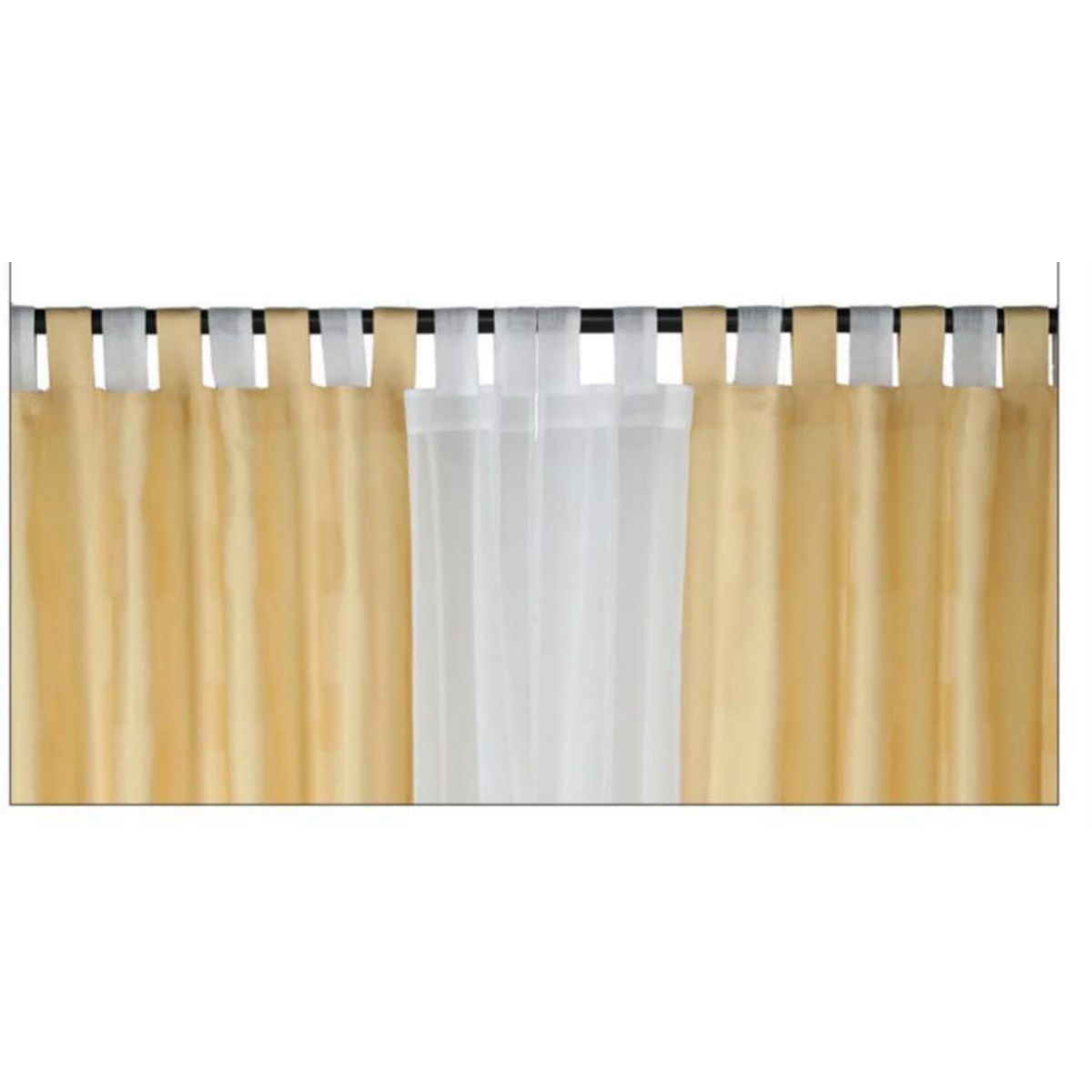 CHANTILLY - Set Cortina Tela 140x220 cm Beige