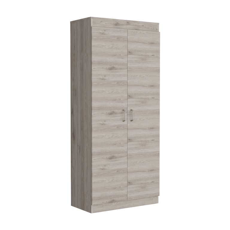 Despensa de cocina Varese 2 puertas ceniza y blanco