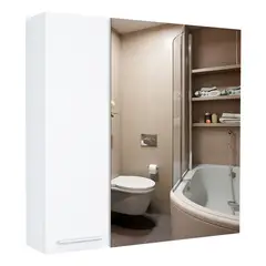 TUHOME - Botiquín Sines 2 puertas con espejo blanco