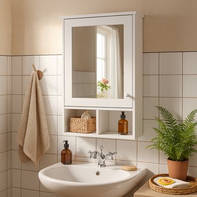 Imagen 2 del producto Botiquín De Baño Viña 1 Puerta Con Espejo Para Muro
