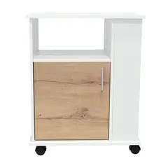 TUHOME - Mueble de microondas bajo kit 1 puerta blanco