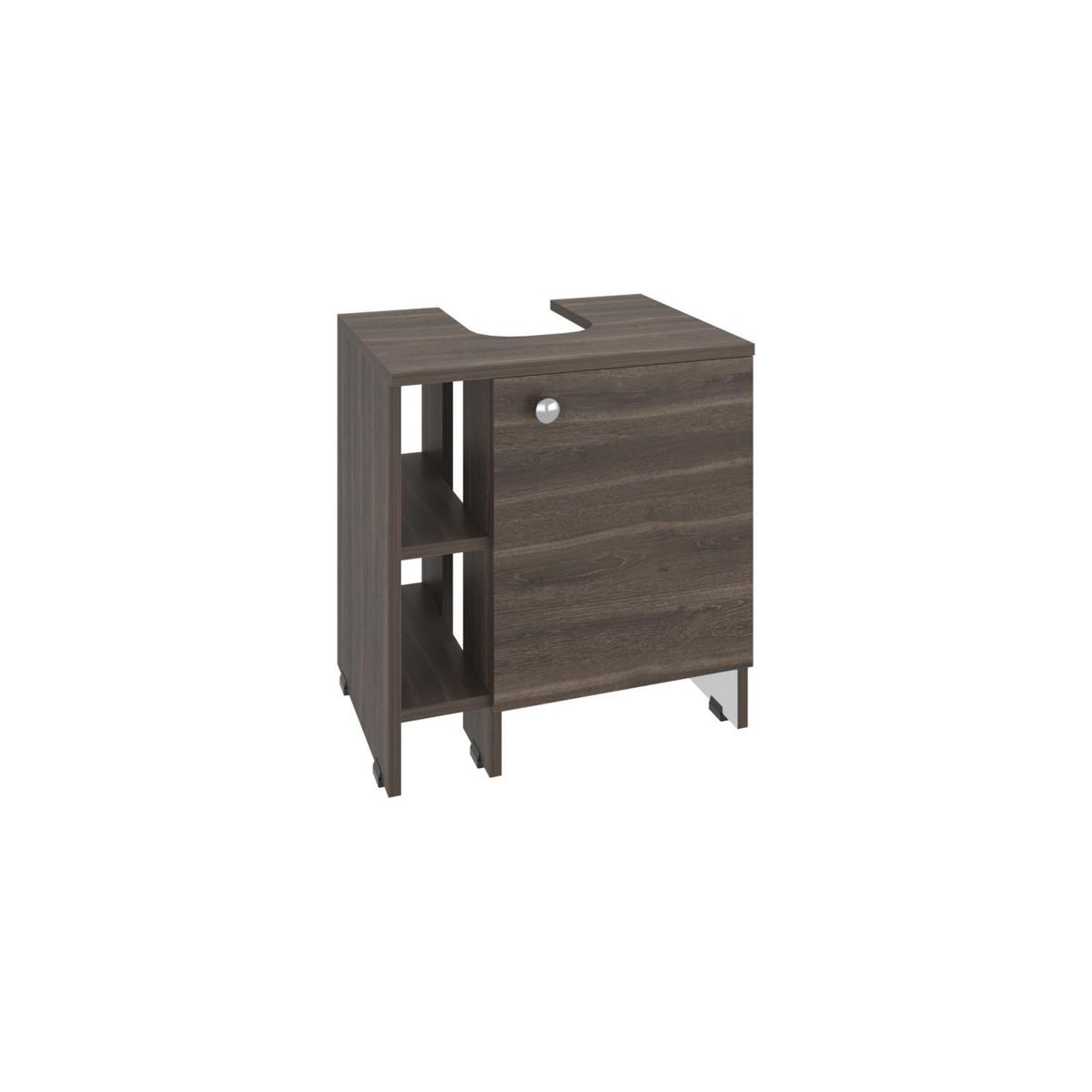 TUHOME - Mueble para lavamanos Basic Milan y blanco 50.9x47x37.4 cm