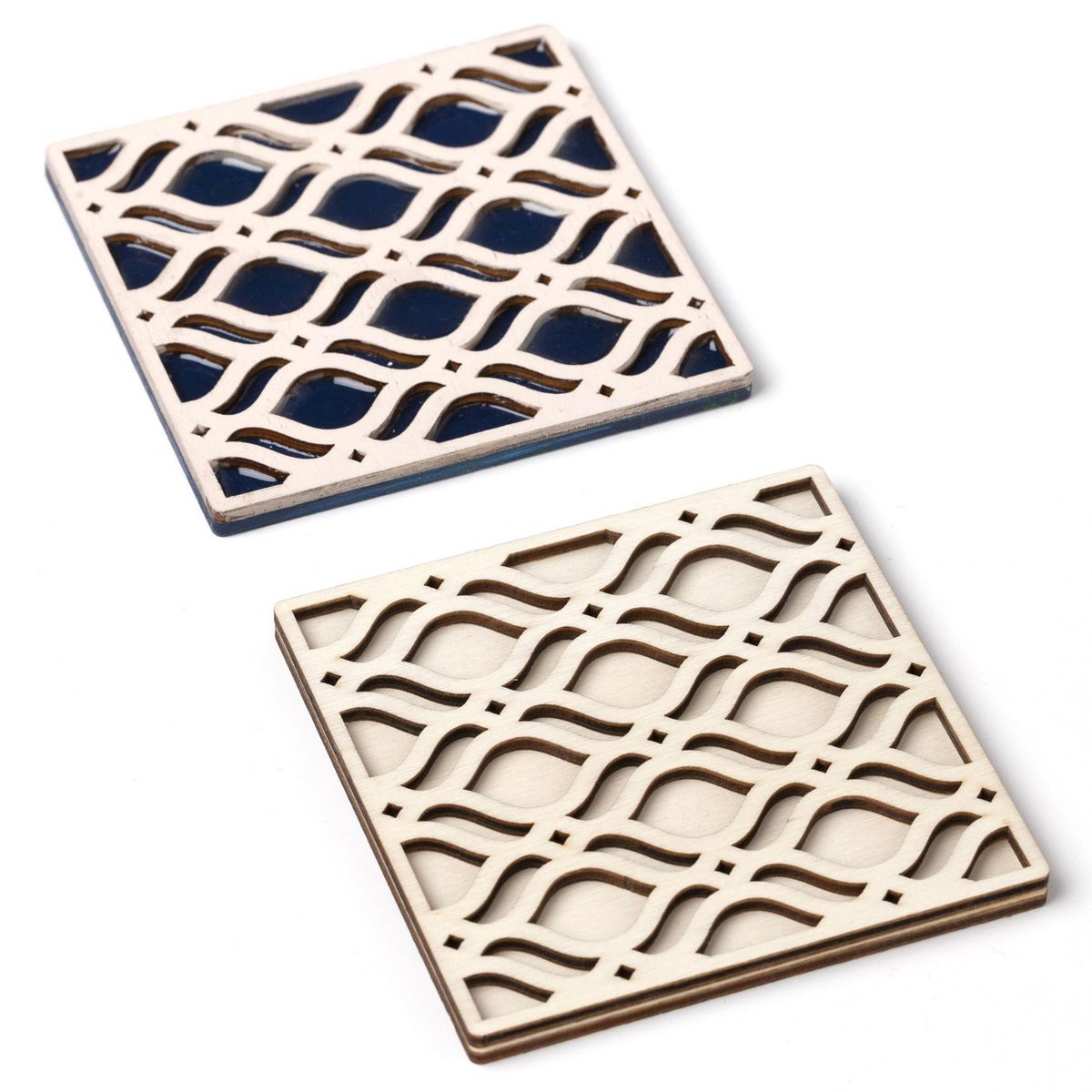 LA PAJARITA - Posavasos Cuadrado Celosia para Resinas