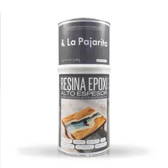 LA PAJARITA - Kit Resina Epoxi Alto Espesor Incoloro INCOLORO 1.4 kg