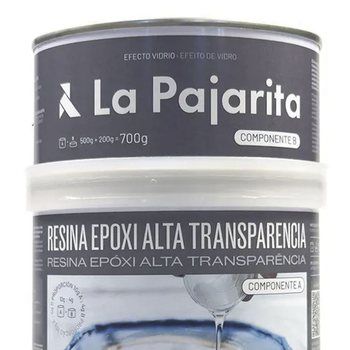 LA PAJARITA - Kit Resina Epoxi Encapsulados Incoloro INCOLORO 0.7 kg