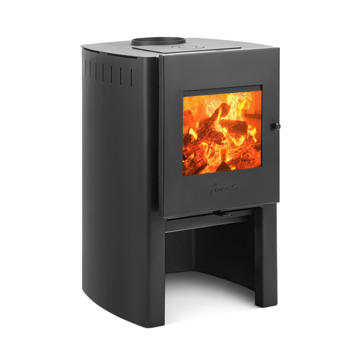 AMESTI - Estufa Leña Firelog 380 Gris