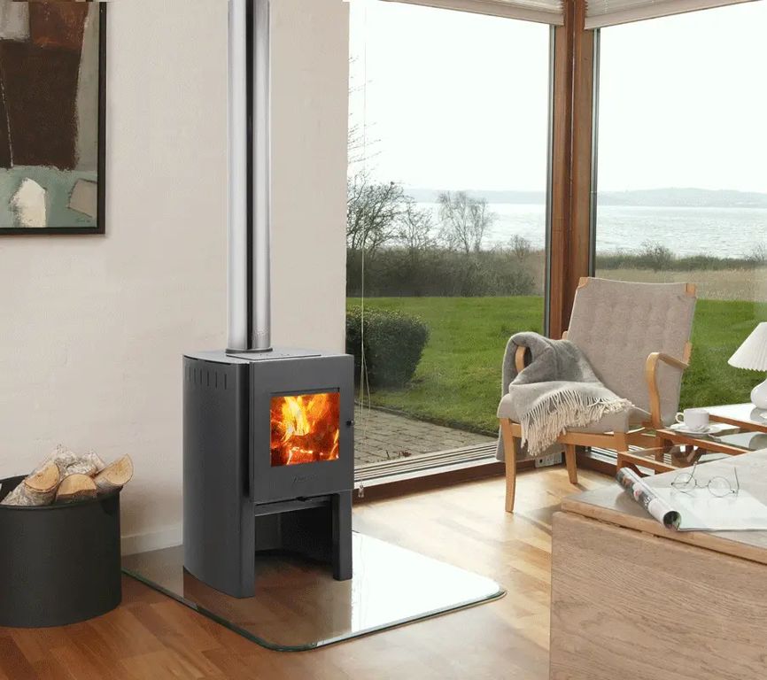 Estufa Leña Firelog 380 Gris