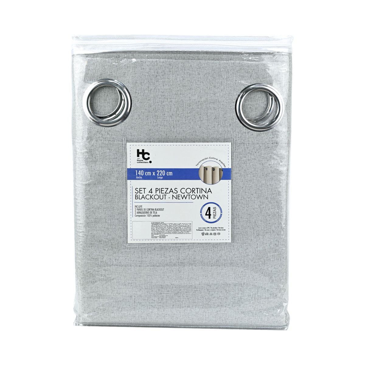 JUST HOME COLLECTION - Set de Cortinas Blackout 140x220 cm Verde