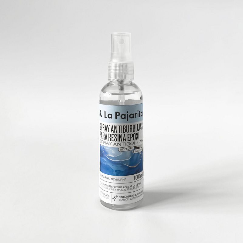 LA PAJARITA - Spray Antiburbujas para Resina Incoloro Incoloro 0.1