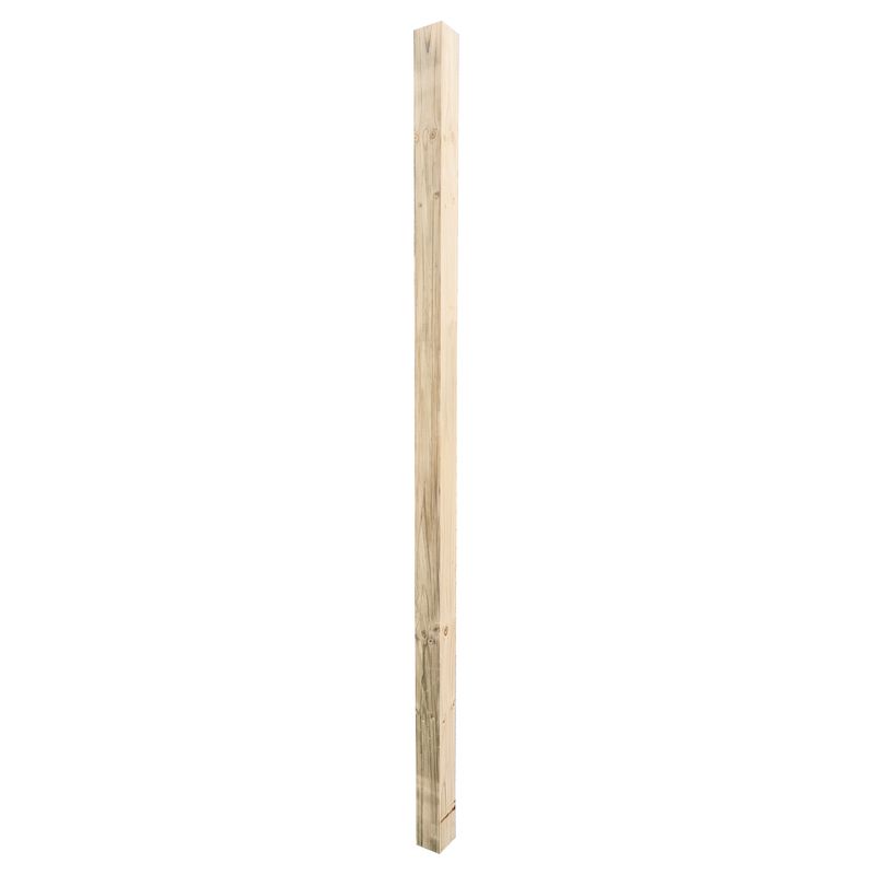GENERICO - Poste impregnado Madera 9.4 cm 1,6 metros Natural