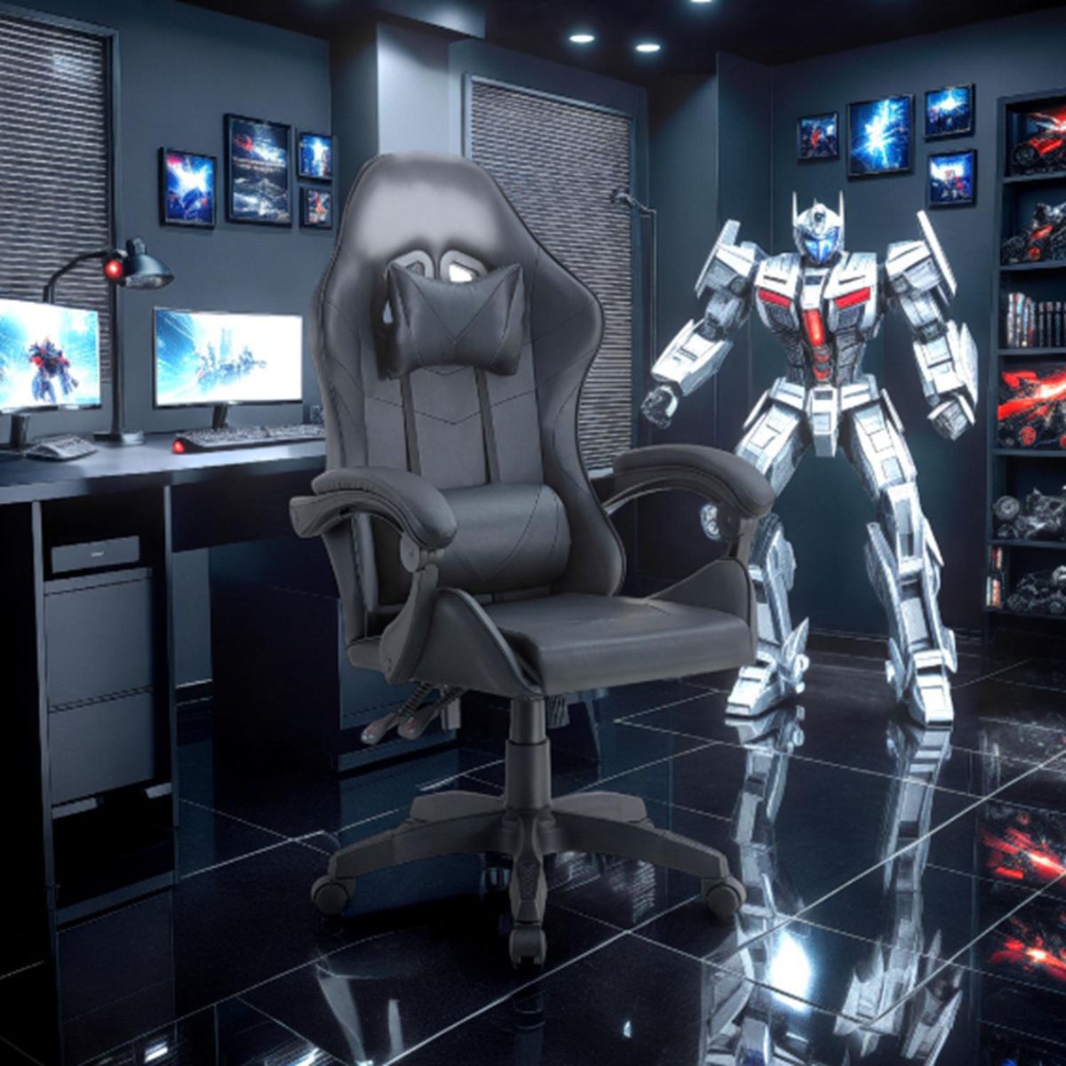 Silla Gamer Gamer Pro Negro, marca ARTHOME - Foto 2
